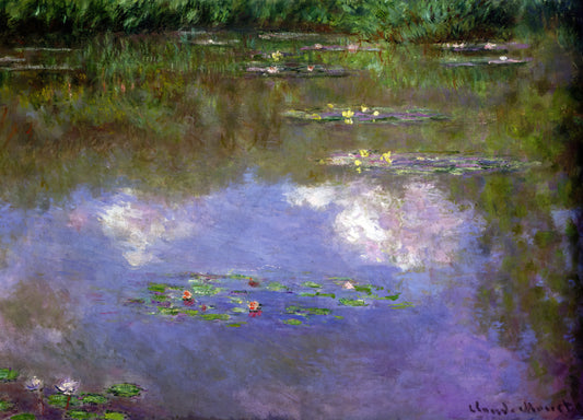 Claude Monet Prints Framed: A Curator's Guide to Owning Impressionist Masterpieces - Water Lilies, The Clouds by claude monet