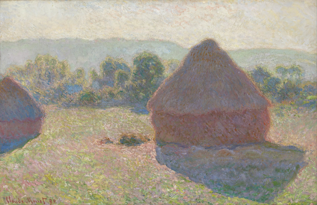 Claude Monet Water Paintings: The Revolutionary Depiction of Liquid Light - Haystacks, midday by claude monet