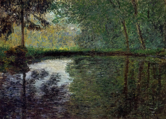 Claude Monet in His Garden: The Living Canvas of Impressionism's Master - The Pond at Montgeron 2 by claude monet