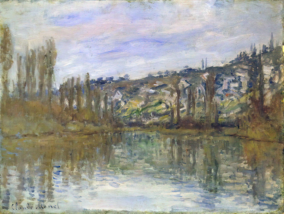 Claude Monet in Vétheuil: The Transformative Years of Light and Reflection - The Seine near Vetheuil by claude monet