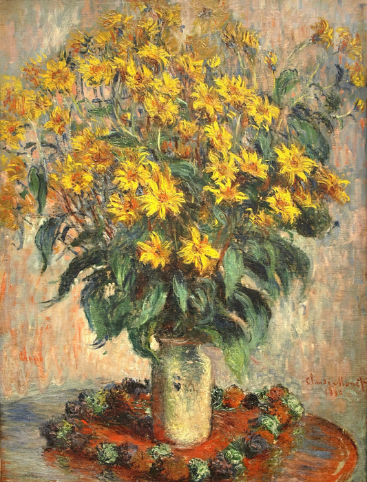 Claude Monet: The Master of Light and Impressionist Vision - Jerusalem Artichokes by claude monet