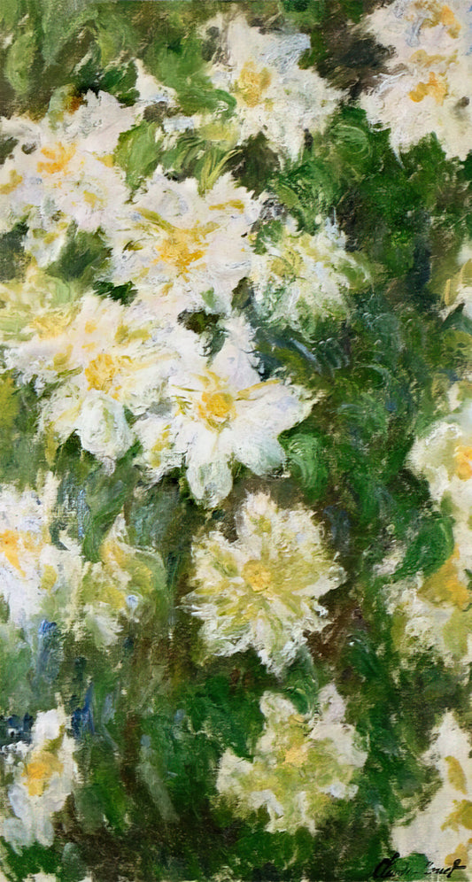 Claude Monet: The Revolutionary Impressionist Artist Who Transformed Modern Art - White Clematis by claude monet