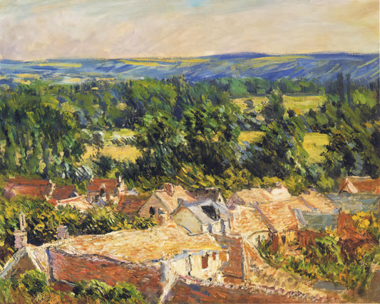 Claude Monet: The Visionary Impressionist Who Transformed Art - View on village of Giverny by claude monet