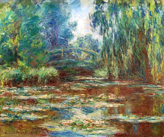 Claude Monet: The Visionary Impressionist Who Transformed Modern Art - Water Lily Pond and Bridge by claude monet