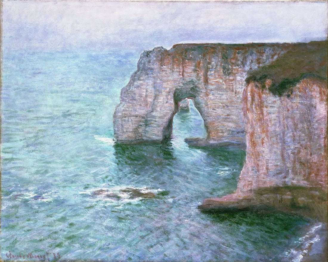 Claude Monet's Camille Paintings: A Revolutionary Portrait of Love and Light - The Manneport Seen from the East by claude monet