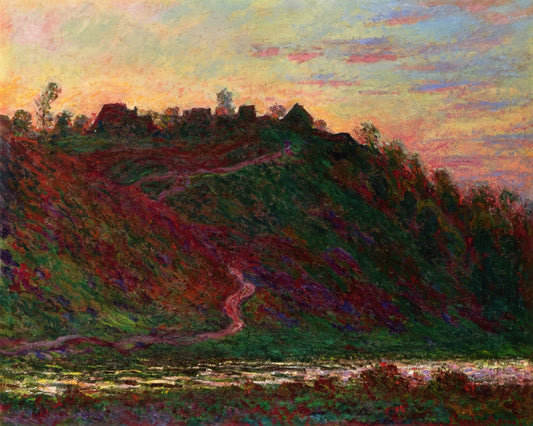 Claude Monet's Top 10 Paintings: A Curator's Guide to His Masterpieces - The Village of La Roche-Blond, Sunset by claude monet