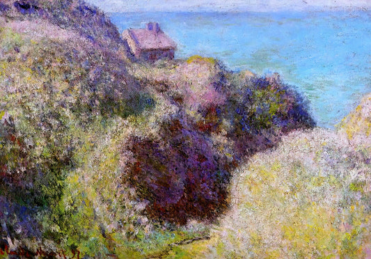 Claude Monet's Vanilla Sky: The Artist's Mastery of Atmospheric Light and Color - The Gorge at Varengeville, Late Afternoon by claude monet