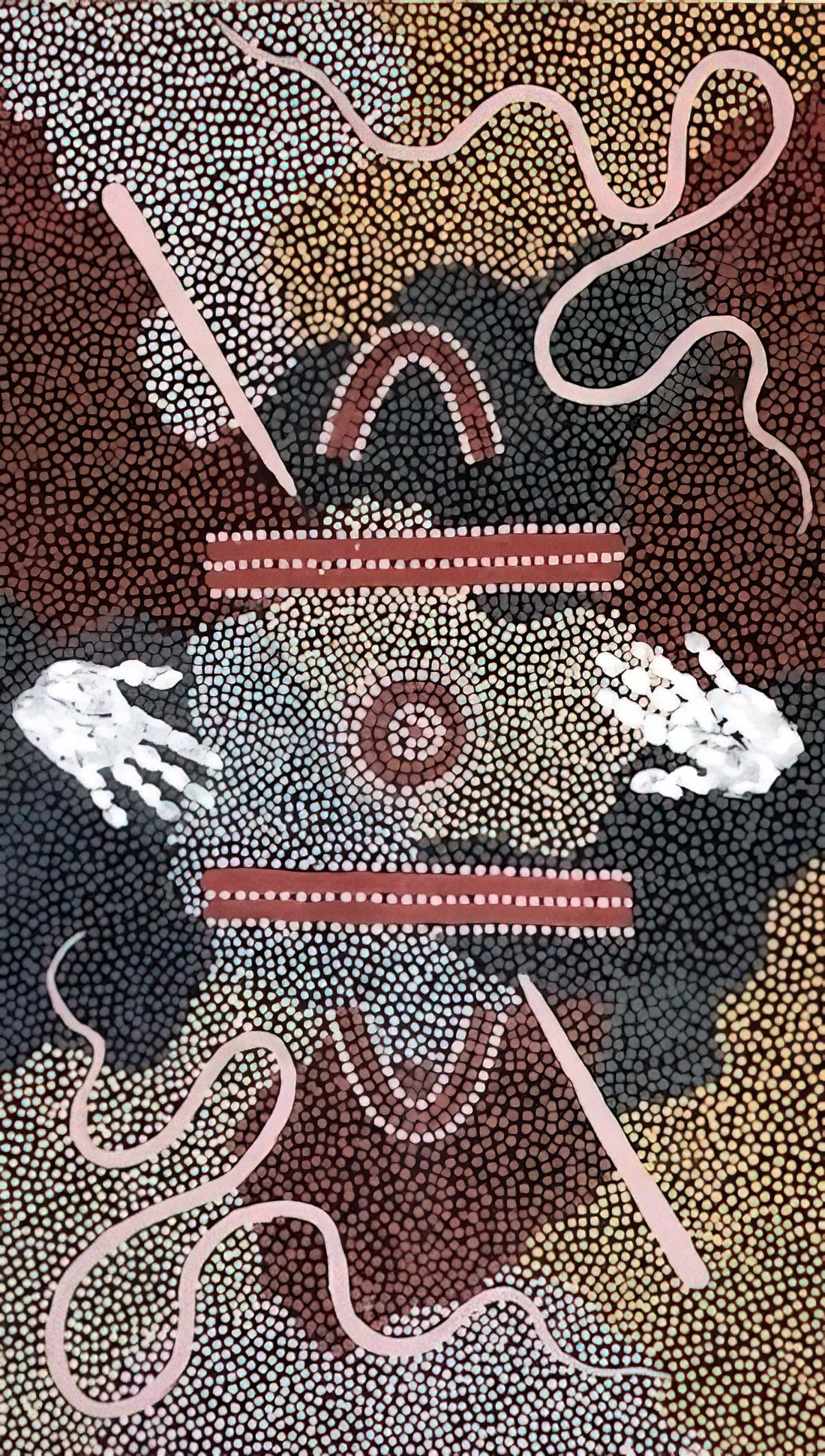 Clifford Possum Tjapaltjarri Art for Sale: A Collector's Guide to Acquiring Aboriginal Masterpieces - Initiation Ceremony - 1998 by Clifford Possum Tjapaltjarri