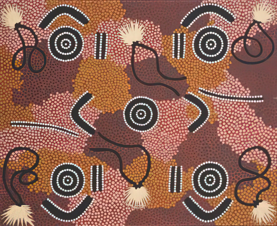 Clifford Possum Tjapaltjarri Paintings for Sale: A Collector's Guide to Australia's Indigenous Master - Bodypaint Designs - 1985 by Clifford Possum Tjapaltjarri