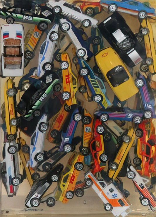 Corice Canton: The Visionary Artist Redefining Contemporary Abstraction - Car Accumulation Matchbox Cars - 1985 by Arman