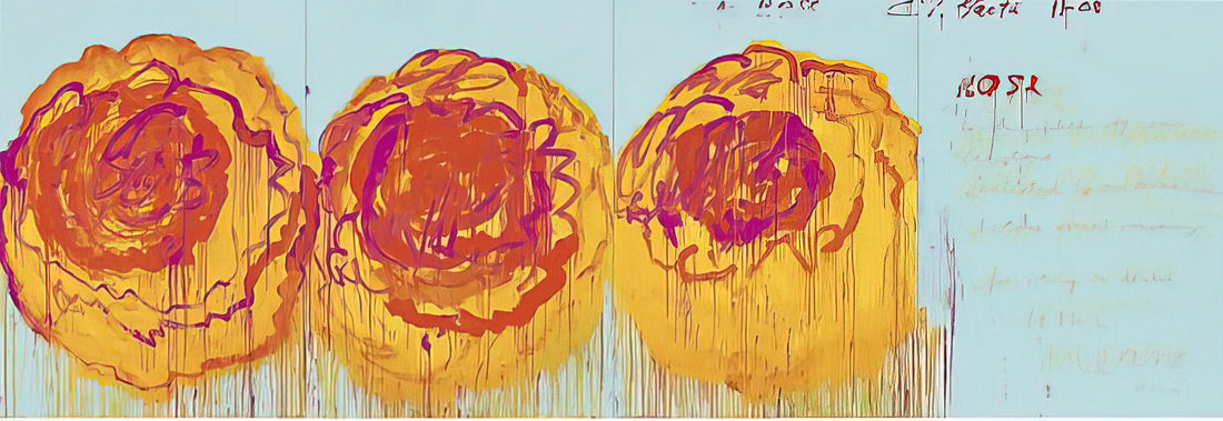 Cy Twombly at the Getty: A Legacy of Graffiti, Poetry, and Mythological Resonance - The Rose  I  by Cy Twombly