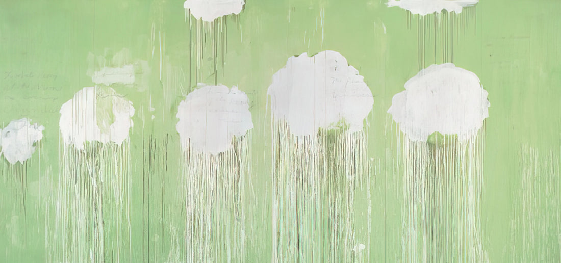 Cy Twombly in 1970: The Pivotal Year of Myth, Memory, and Monumental Abstraction - Untitled,  Peony Blossom Painting  by Cy Twombly