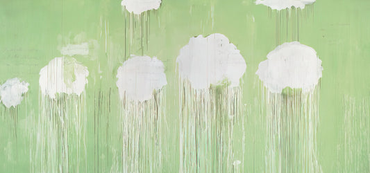 Cy Twombly's 'Coronation of Sesostris': An Epic Abstraction of Ancient Power - Untitled,  Peony Blossom Painting  by Cy Twombly