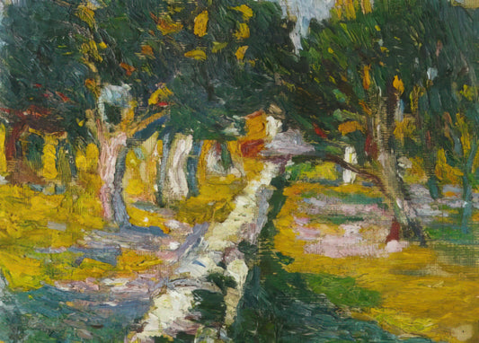 Dali Gift Shop: Finding Authentic Salvador Dalí Art Prints & Collectibles - ORCHARD AT LLANE CADAQUES 1920 by Salvador Dali