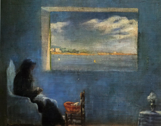 Dali Lithographs: A Collector's Guide to Surrealist Mastery in Print - PORTRAIT OF GRANDMOTHER ANA SEWING by Salvador Dali