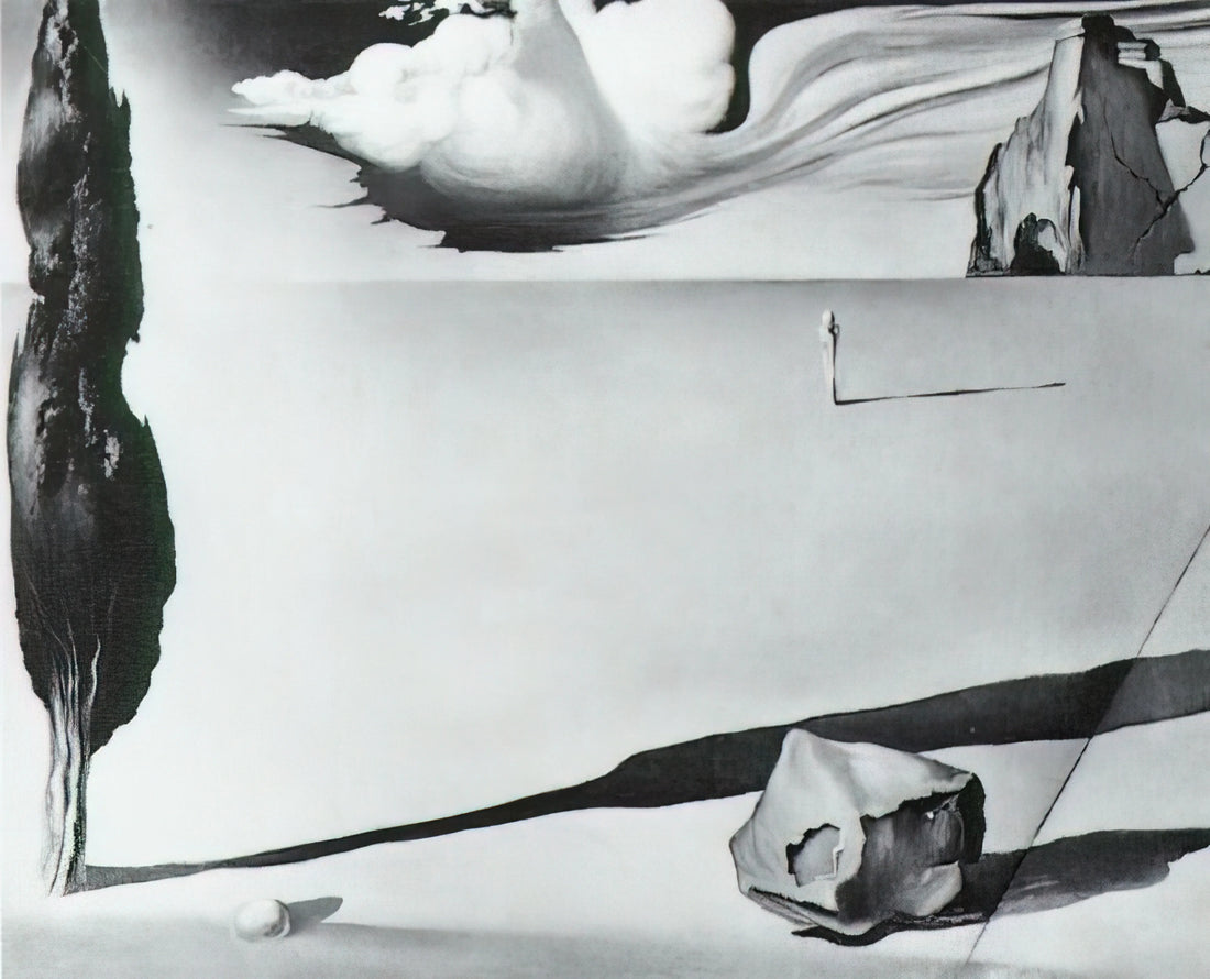 Dali Melting Clocks Painting: The Persistence of Memory Explained by Art Experts - DESIGN FOR THE SET OF THE FILM SPELLBOUND by Salvador Dali
