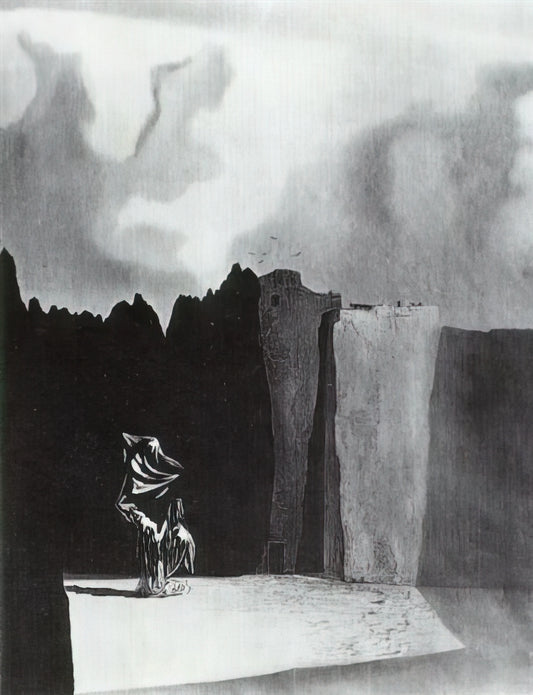 Dali and Sigmund Freud: The Surrealist's Psychoanalytic Muse - WEST SIDE OF THE ISLE OF THE DEAD by Salvador Dali