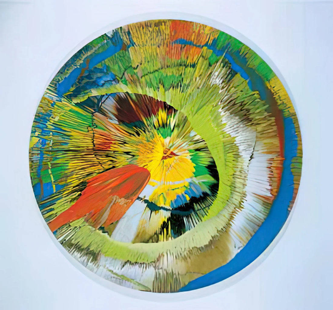 Damien Hirst Circles Print: A Guide to the Iconic Spot Paintings - BEAUTIFUL REVOLVING SPHINCTER by Damien Hirst