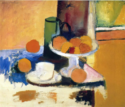 Dance Matisse Print: A Guide to the Iconic Masterpiece and Its Legacy - STILL LIFE WITH ORANGES II 1899 by Henri Matisse