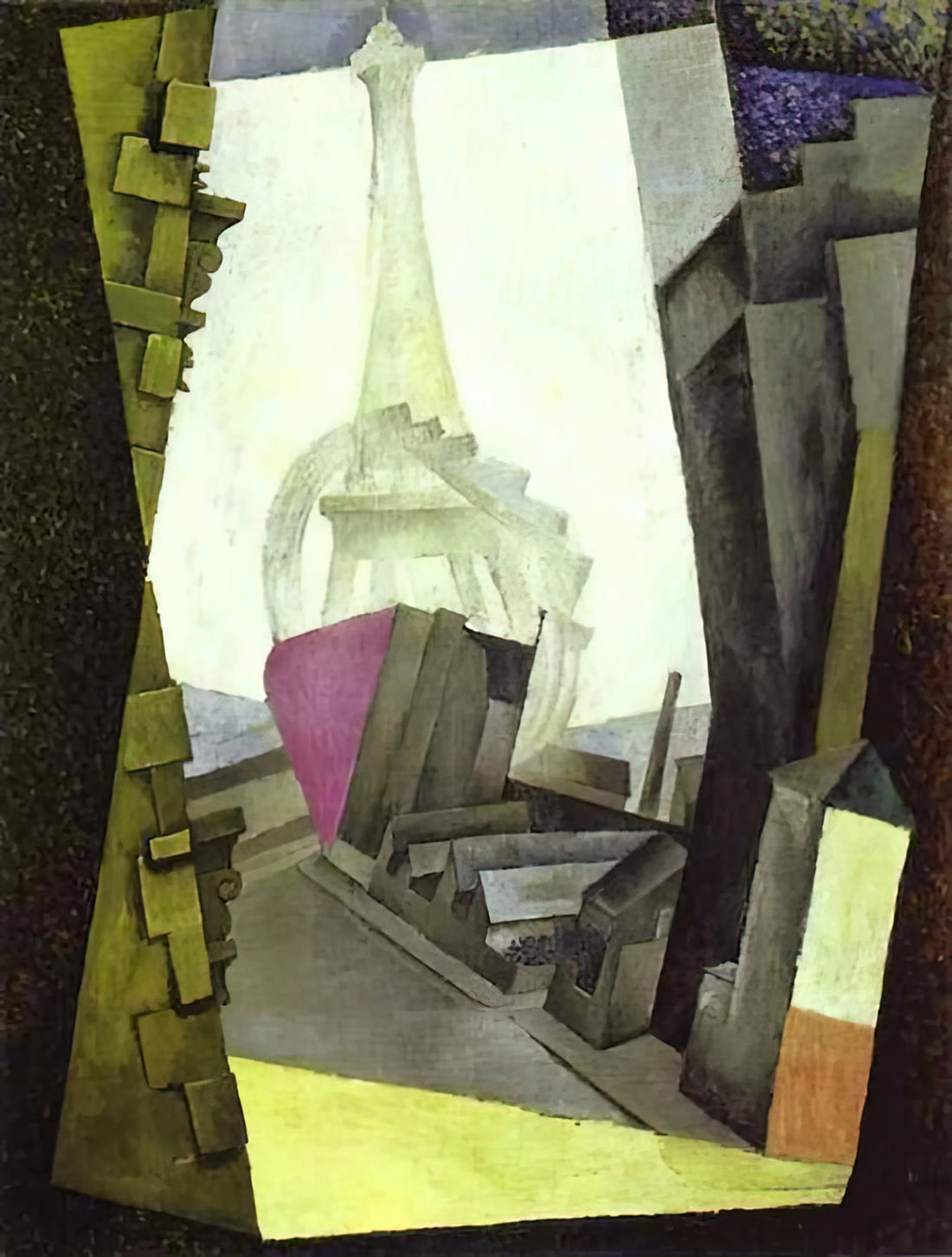 Diego Rivera Mural Prints: A Collector's Guide to Monumental Art in Your Home - LA TOUR EIFFEL 1914 by Diego Rivera