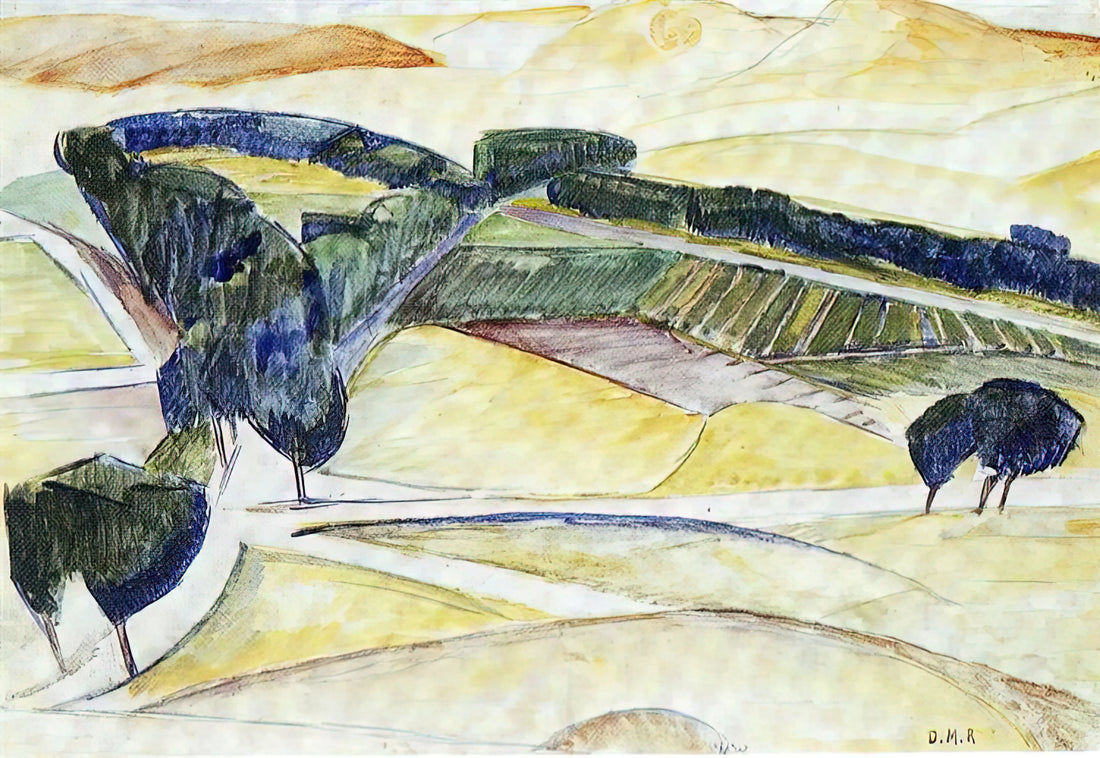 Diego Rivera's Best Painting: A Curator's Guide to His Most Iconic Works - LANDSCAPE AT TOLEDO 1913 by Diego Rivera