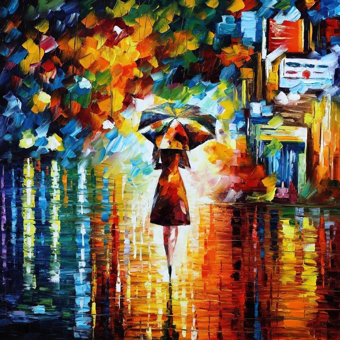 Dmitry Afremov: The Master of Vibrant Palette Knife Paintings and Modern Impressionism - Leonid Afremov by Leonid Afremov