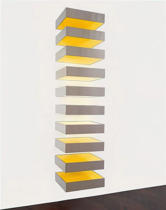 Donald Judd and Dan Flavin: Redefining Space Through Minimalist Art - Untitled Bernstein 80-52 - 1980 by Donald Judd
