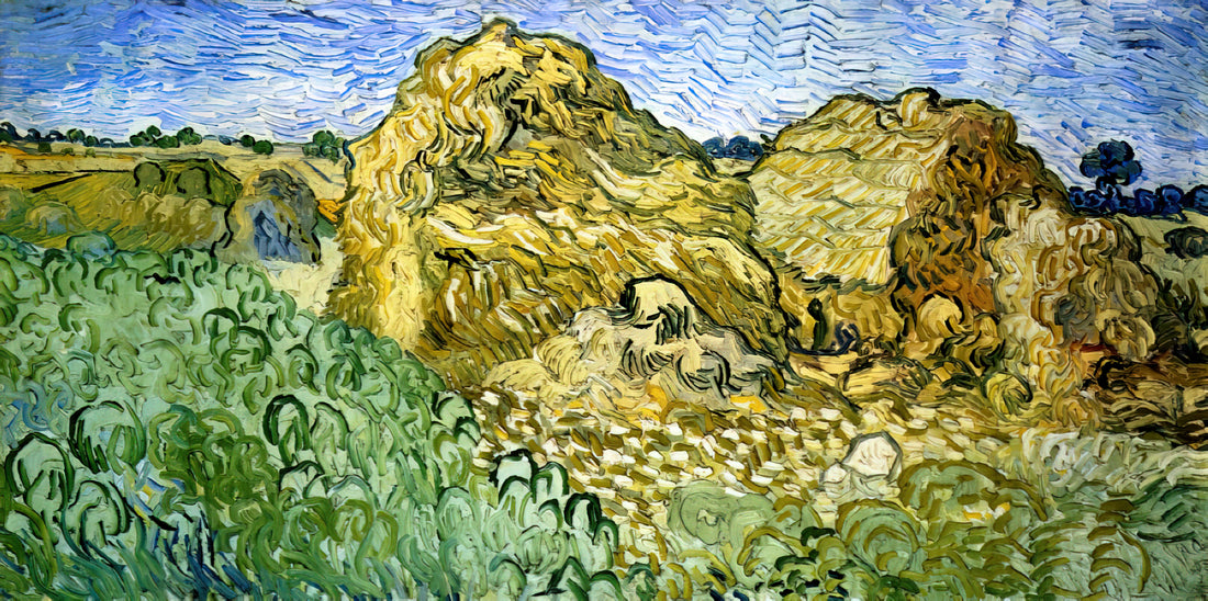 Dr. Paul Gachet and Vincent van Gogh: The Portrait of a Healing Relationship - Field with Stacks of Wheat by Vincent van Gogh