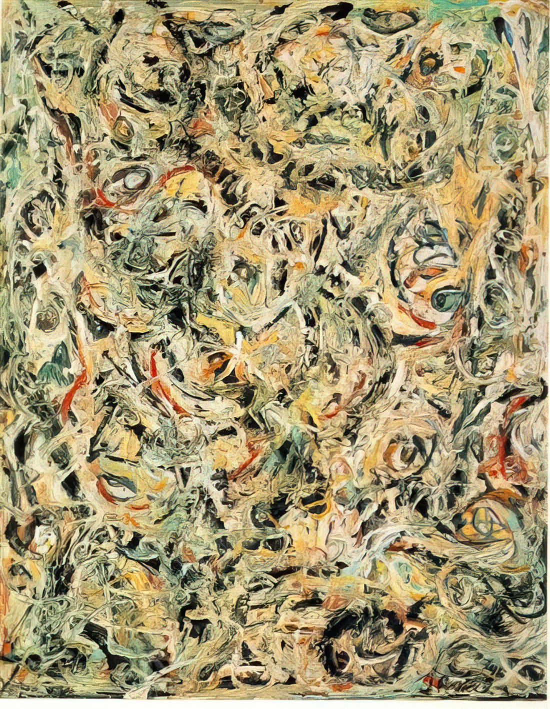 Dripping de Jackson Pollock : La Révolution de l'Action Painting - EYES IN THE HEAT 1946 by Jackson Pollock