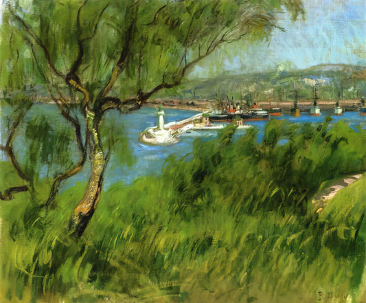 Dufy Art Prints: Capturing the Joyful Essence of Fauvism in Your Home - VIEW OF A PORT by Raoul Dufy