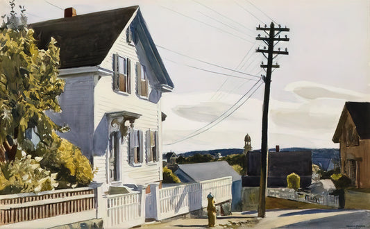 Edward Hopper All Paintings: A Comprehensive Guide to the Master of American Solitude - Adam s House by Edward Hopper