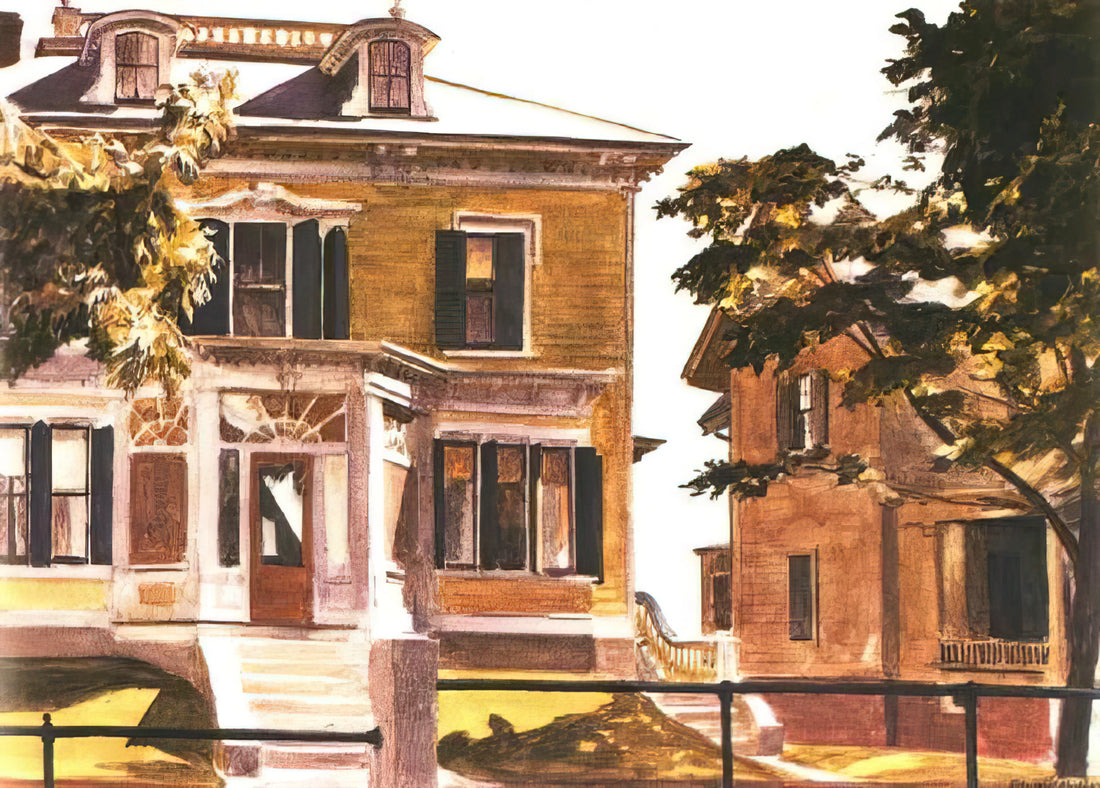 Edward Hopper Original: Understanding the Artist's Vision and Finding Authentic Prints - Davis House by Edward Hopper
