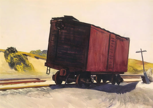 Edward Hopper Pieces: A Curator's Guide to His Iconic Works and Artistic Legacy - Freight Car at Truro by Edward Hopper