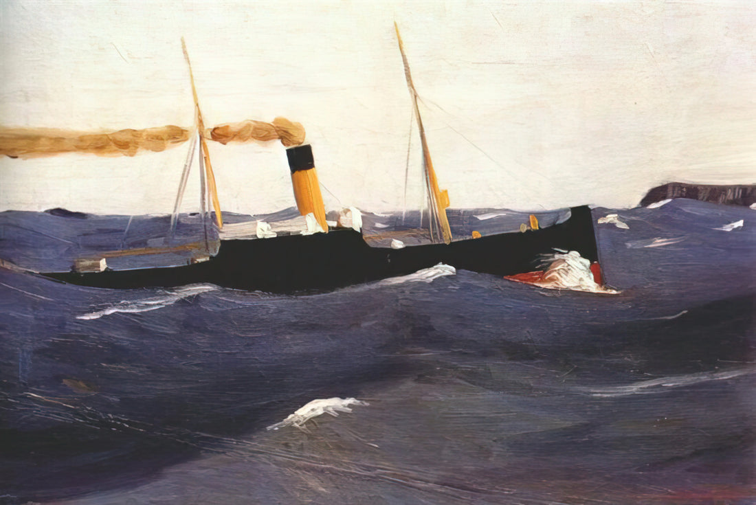 Edward Hopper Style: The Art of American Solitude and Light - Tramp Steamer by Edward Hopper