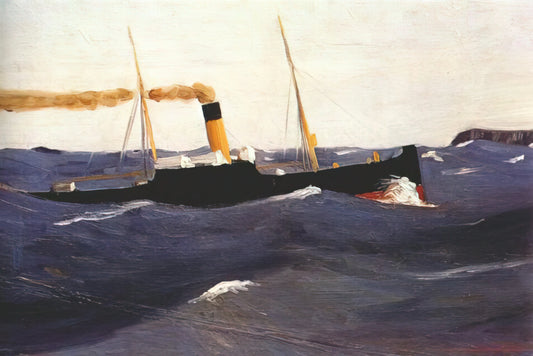 Edward Hopper Style: The Art of American Solitude and Light - Tramp Steamer by Edward Hopper
