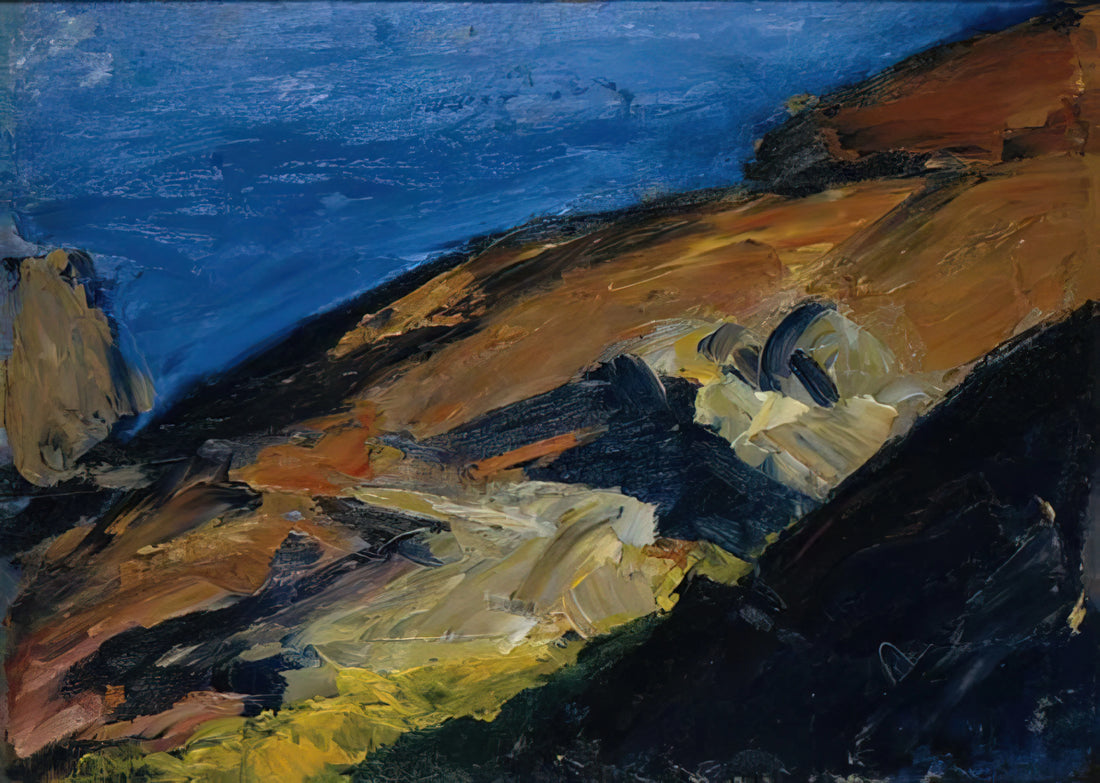 Edward Hopper Summer Evening Print: Capturing American Solitude in Art - Rocks and Shore by Edward Hopper