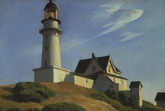 Edward Hopper and the Blank Canvas: The Art of American Solitude - Lighthouse at Two Lights by Edward Hopper