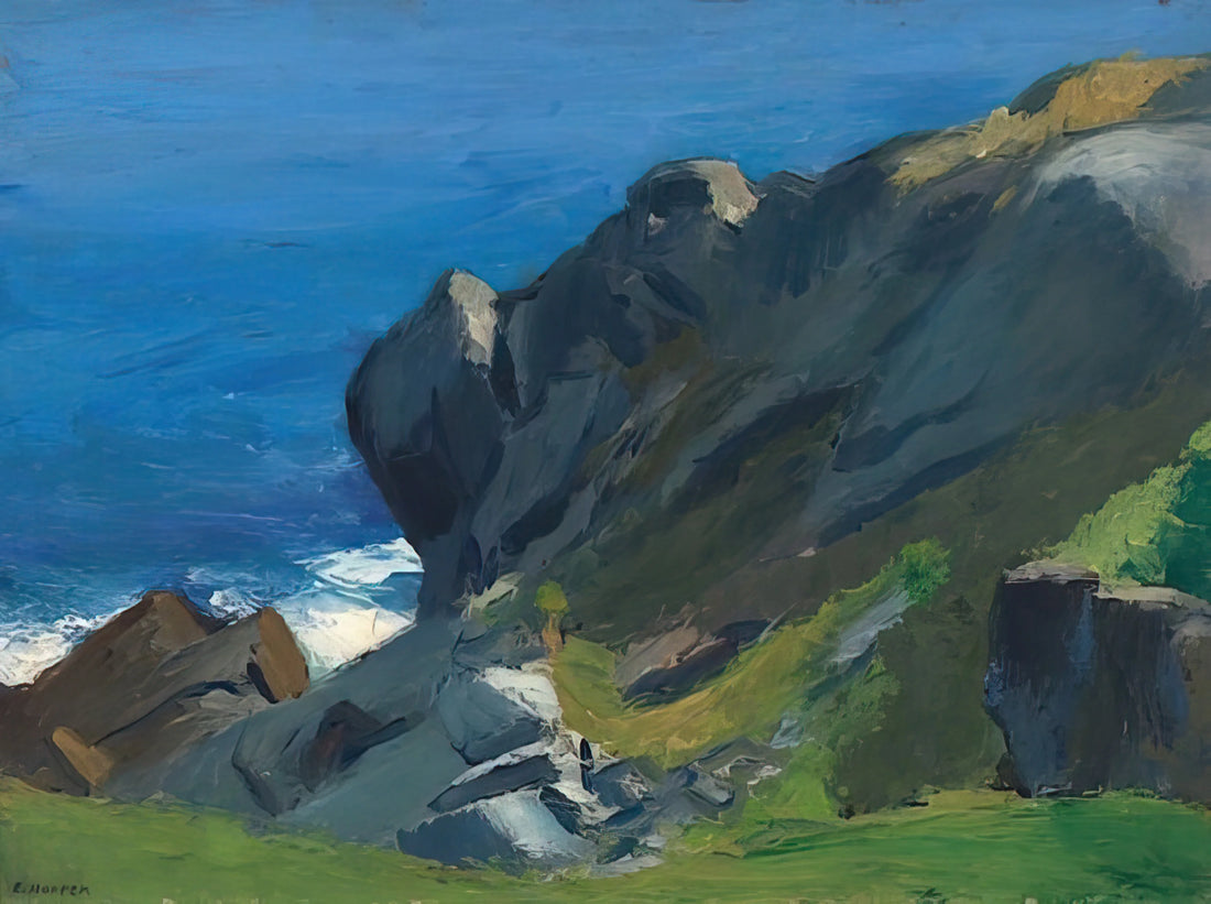 Edward Hopper in the 1920s: The Decade That Defined American Modernism - Rocky Shore and Sea by Edward Hopper