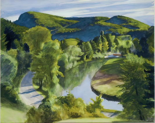 Edward Hopper's Corn Hill: A Masterpiece of American Solitude and Light - First Branch of the White River, Vermont by Edward Hopper