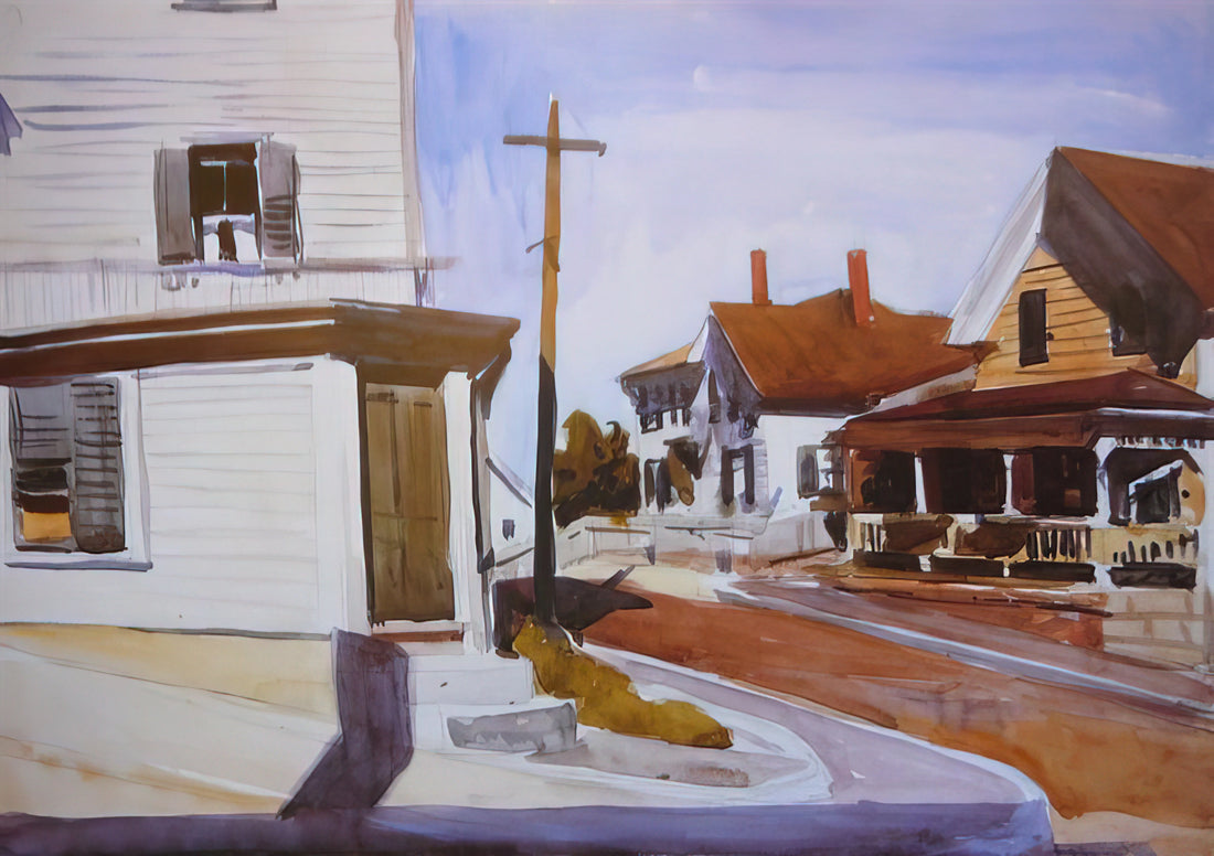 Edward Hopper's Most Famous Paintings: A Curator's Guide to His Iconic Works - Street Corner by Edward Hopper