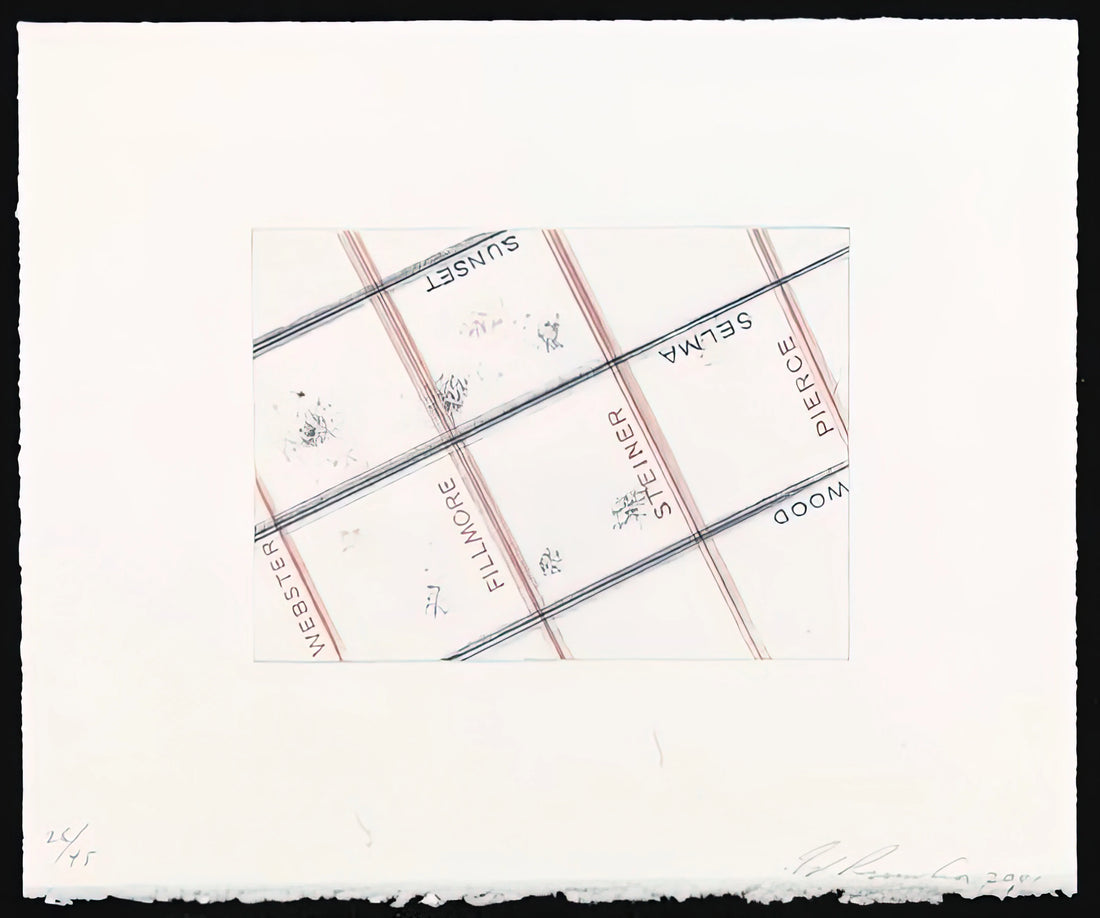 Edward Ruscha Reproductions: The Art of American Vernacular in Premium Prints - PIERCE FROM LOS FRANCISCO SAN ANGELES PORTFOLIO by Edward Ruscha