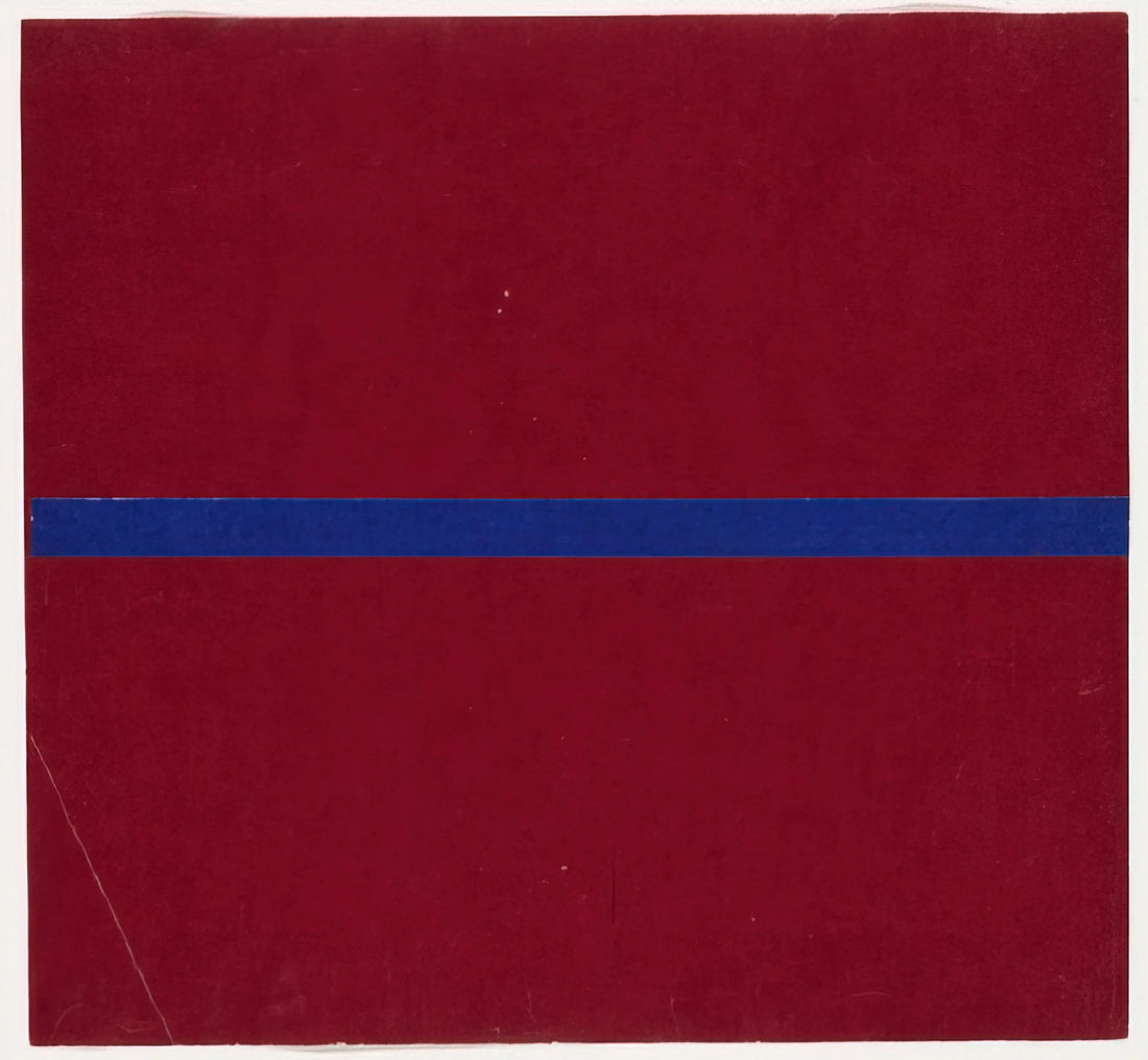Ellsworth Kelly for Sale: A Guide to Acquiring Museum-Quality Prints - Blue and Red from the series Line Form Color by Ellsworth Kelly