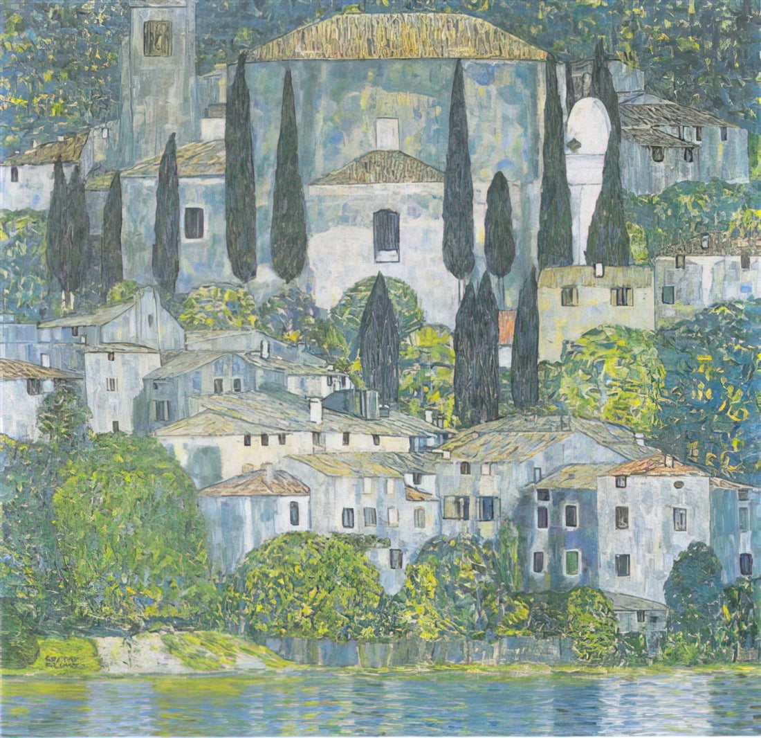 Emilie Louise Flöge: The Visionary Muse and Fashion Pioneer of Vienna's Golden Age - CHRURCH IN CASSONE 1913 by Gustav Klimt