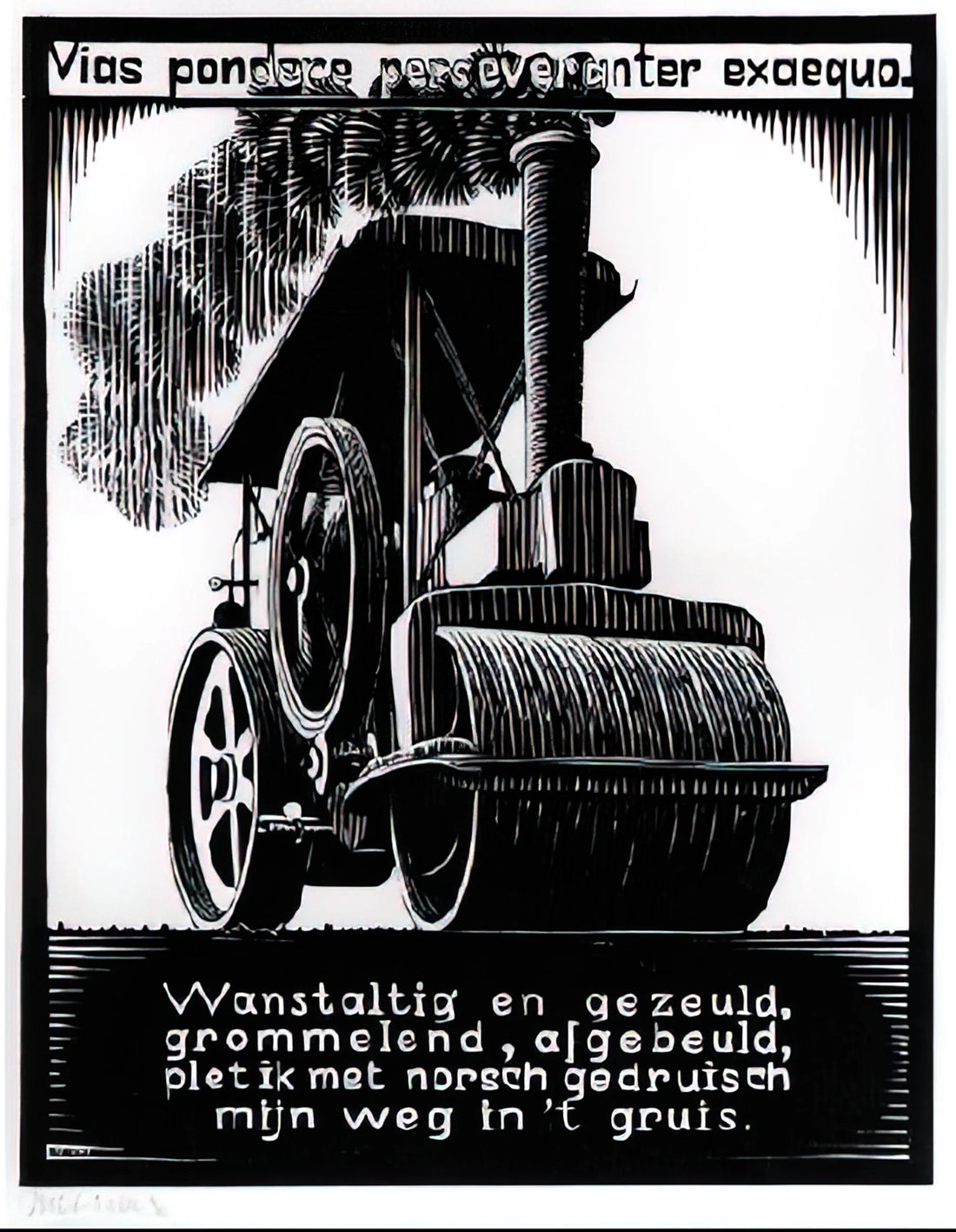 Escher Original Prints: A Collector's Guide to Authenticity, Value, and Legacy - EMBLEMATA STEAMROLLER by MC Escher