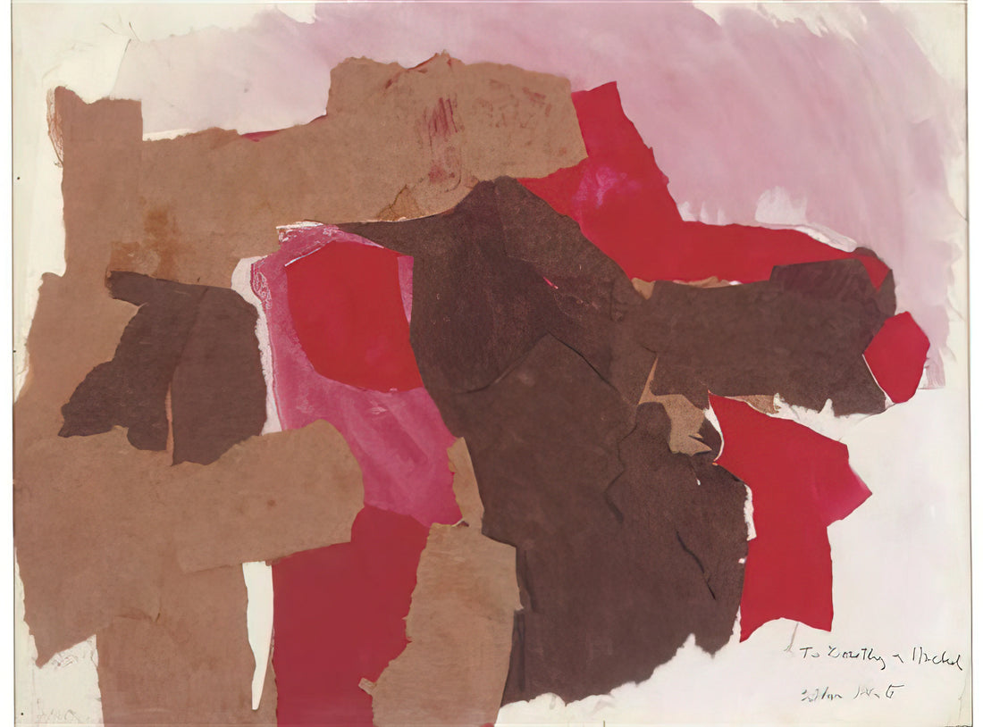 Esteban Vicente Framed Canvas Print: A Collector's Guide to Abstract Expressionist Elegance - COMSTOCK 1962 by Esteban Vicente