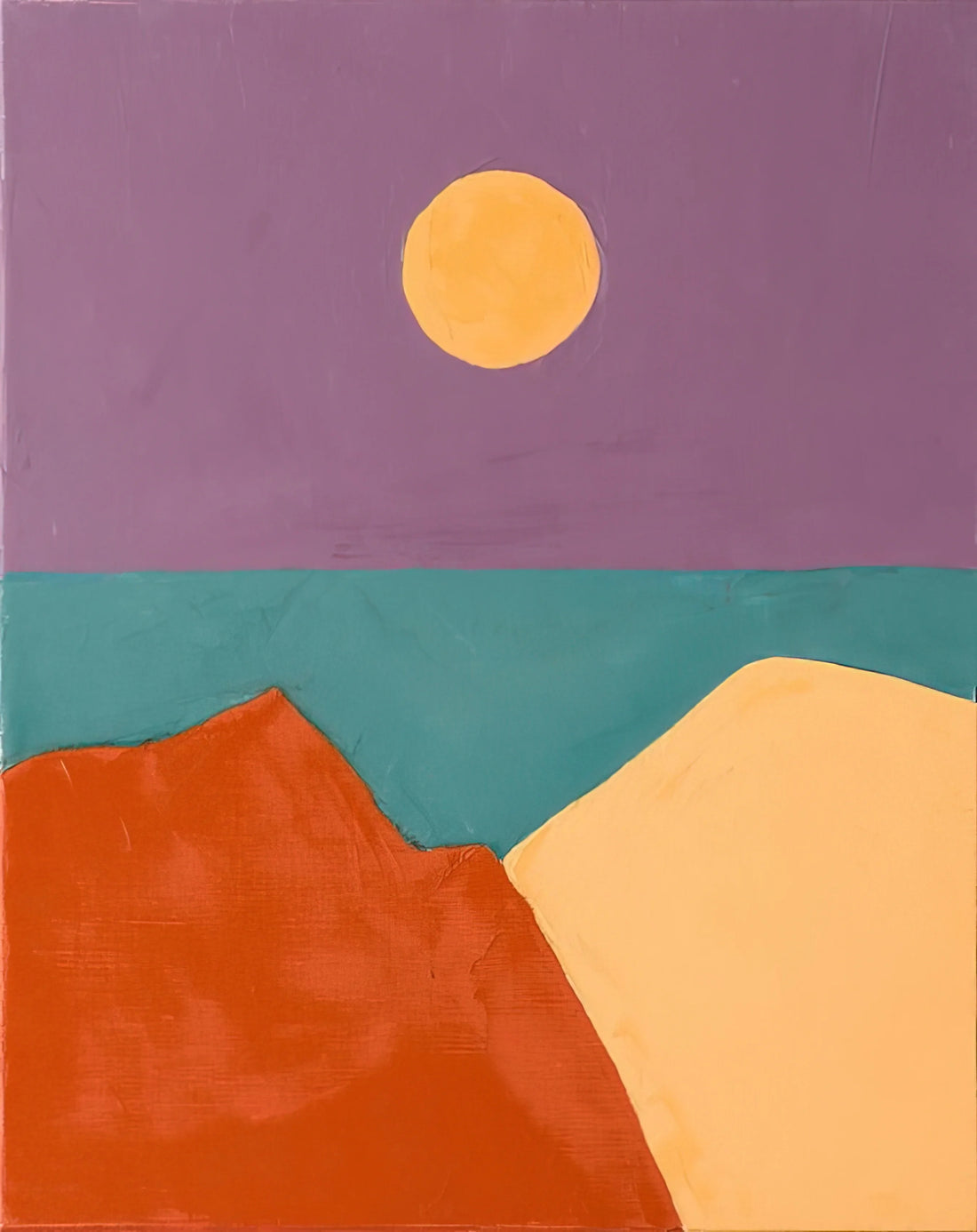 Etel Adnan Art for Sale: A Collector's Guide to Acquiring Her Visionary Works - Untitled - 2015 by Etel Adnan