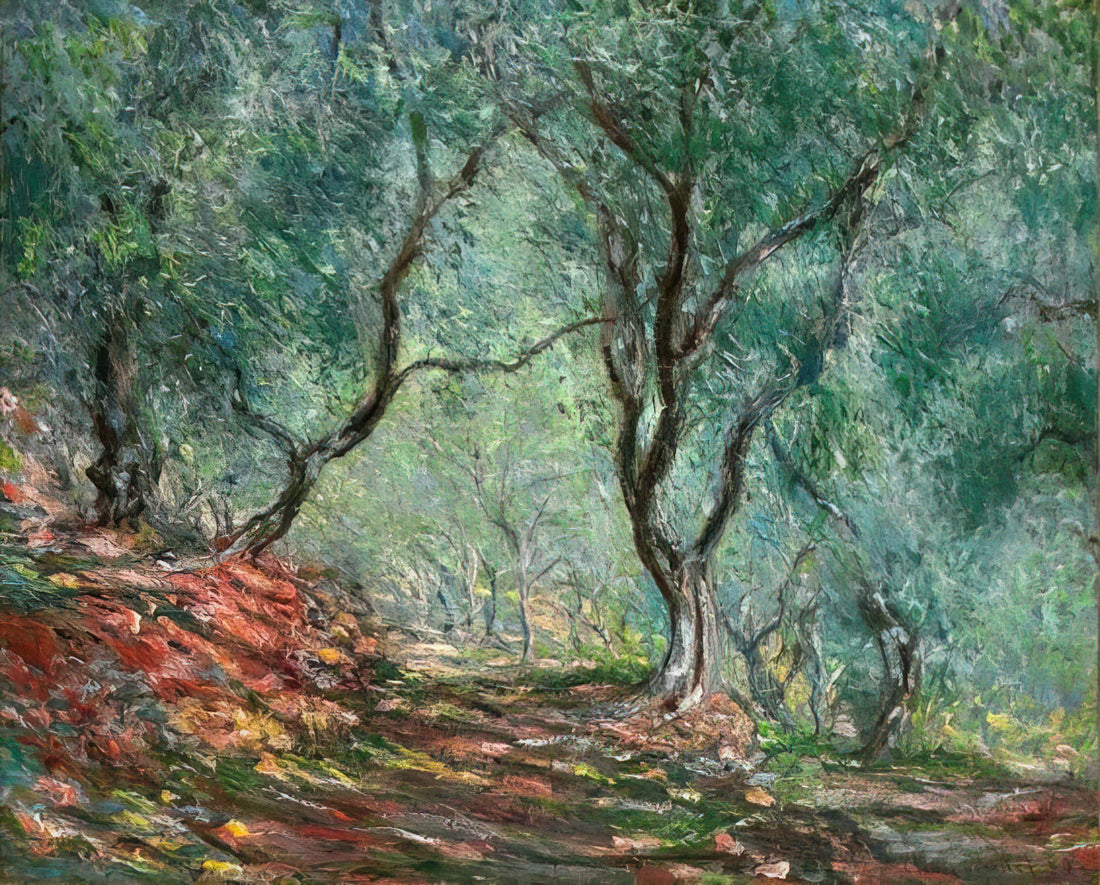 Etsy Monet: A Curator's Guide to Finding Authentic Claude Monet Art Prints Online - The Olive Tree Wood In The Moreno Garden by claude monet