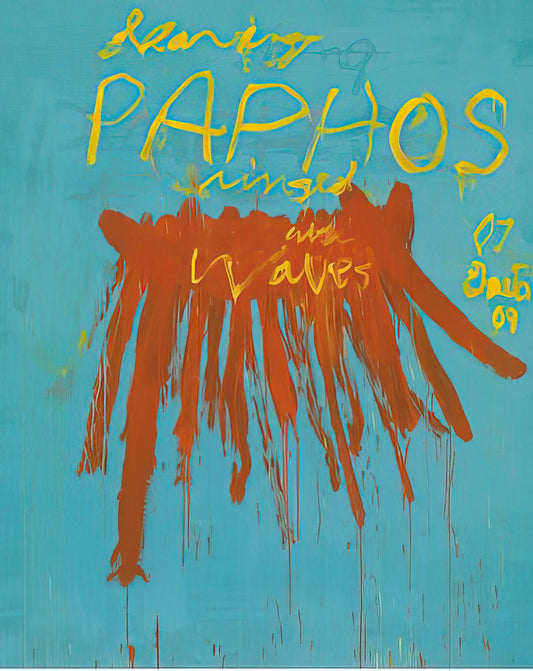 Experiencing the Enigma: A Journey Through the Cy Twombly Gallery and Beyond - Leaving Paphos Ringed With Waves IV by Cy Twombly