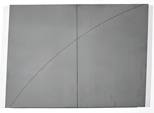 Exploring the Precise World of Mangold Art: A Deep Dive into Robert Mangold's Minimalist Masterpieces - A CURVED LINE WITHIN TWO DISTORTED RECTANGLES 1978 by Robert Mangold