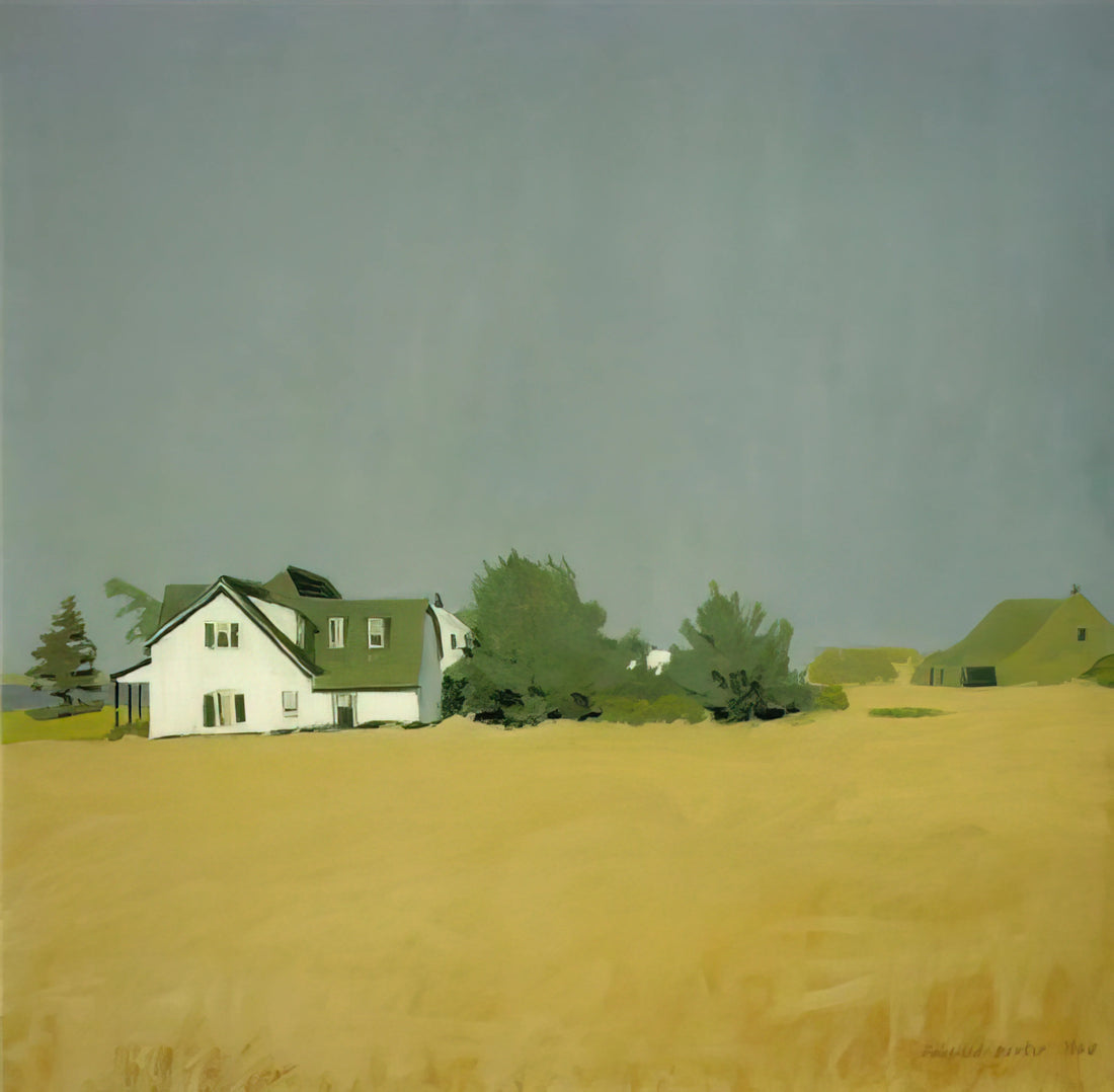 Fairfield Porter Acrylic Print: A Modernist's Legacy in Contemporary Reproduction - WHEAT 1960 by Fairfield Porter